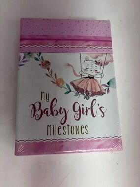 My Baby Girl’s Milestone Christian Art Gifts Photo Prop Cards Set Keepsake New